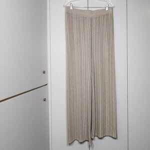 House of Harlow 1960 Stripped Silver/Metallic Pants Women's Size L